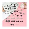TOAOB Juego de 100 botones a presión para coser ropa