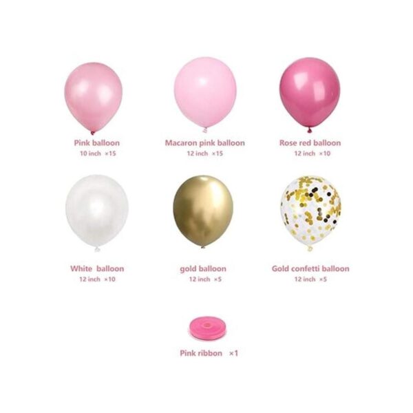 Globos de látex color oro rosa 60 globos de confeti rosa_2