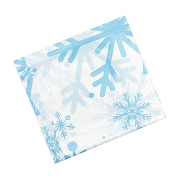 Paquete de 3 manteles desechables de copo de nieve para_6