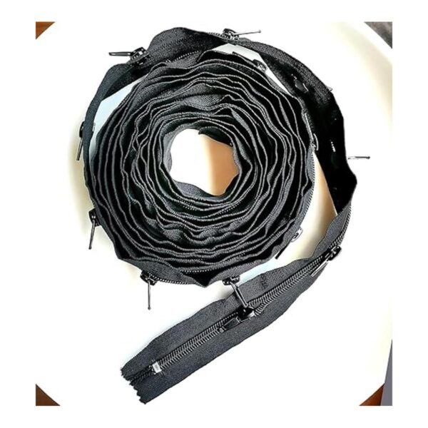 Cremallera negra 3 por The Roll Long Zipper by The Yard_3
