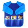 Kuuqa Delantales de arte impermeables para niños con 3_1