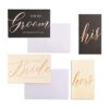Libros y tarjetas de votos de boda con sobres juego de 4_1