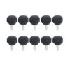 M4 x 12 Pomo de forma redonda moleteado macho mango de_1