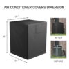 BEWAVE Cubierta de aire acondicionado para unidades