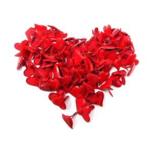 Honbay 100 piezas en forma de corazón mini metal clavos