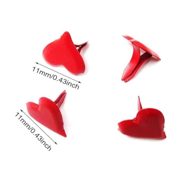 Honbay 100 piezas en forma de corazón mini metal clavos
