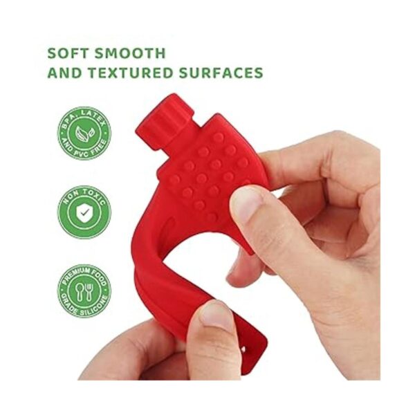 Fu Store Juguetes de dentición de silicona suave para_3