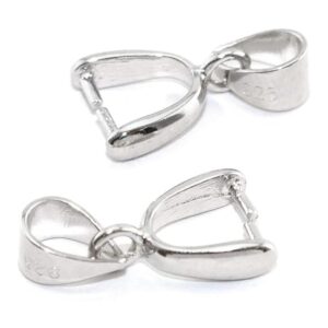 Heyous 2 piezas de plata de ley 925 accesorios colgantes_1
