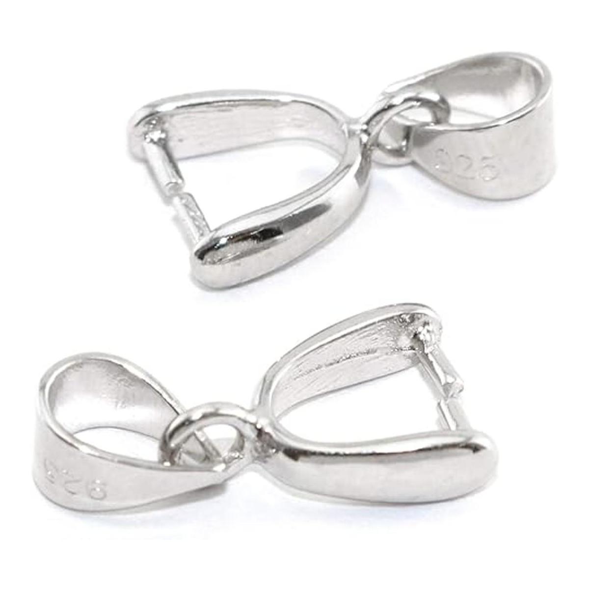 Heyous 2 piezas de plata de ley 925 accesorios colgantes