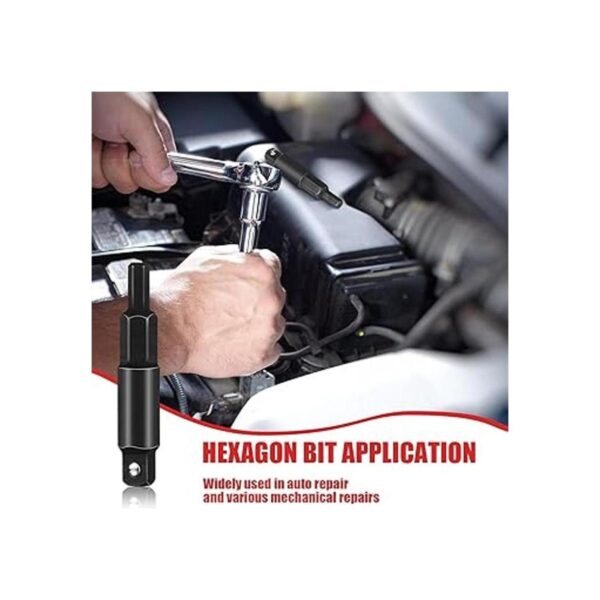 Adaptador de llave hexagonal de servicio 2 piezas llave