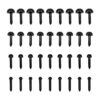TOAOB 480 mini ojos de seguridad de plástico negro de