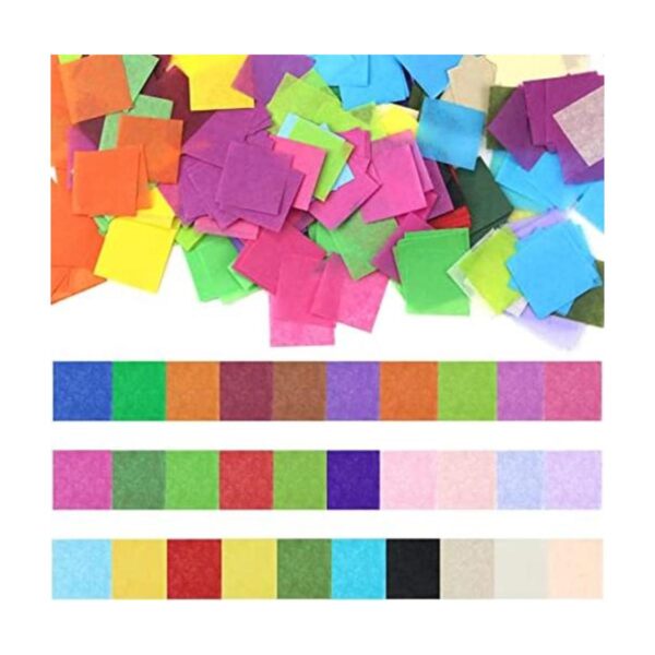 RYKMOM 6000 hojas de papel de seda cuadradas 30 colores