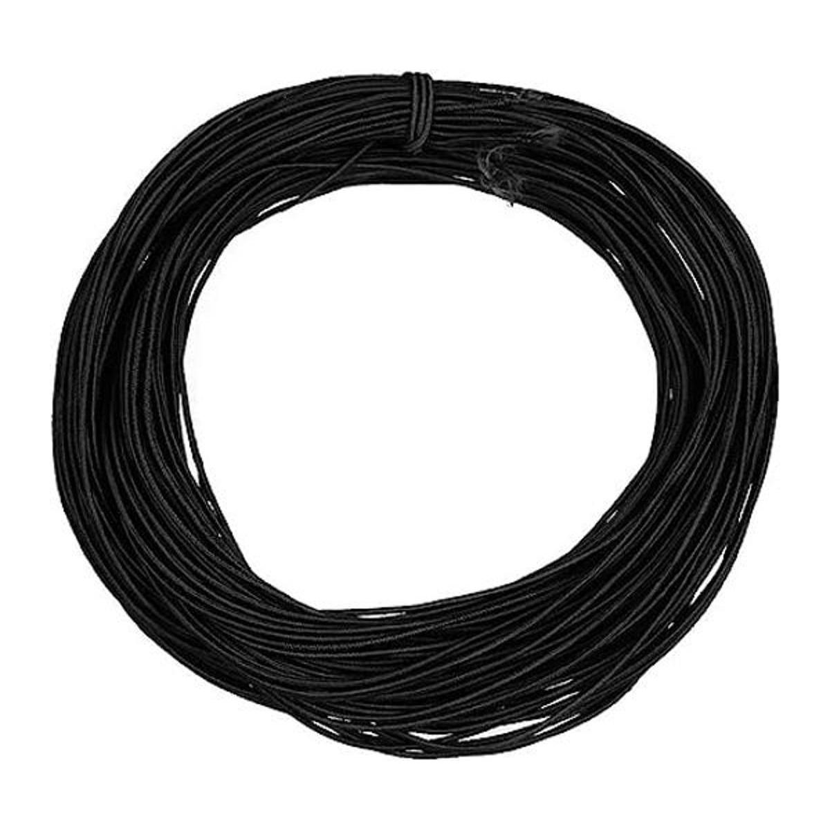 Cuerda elástica negra de 0.039 in para manualidades para