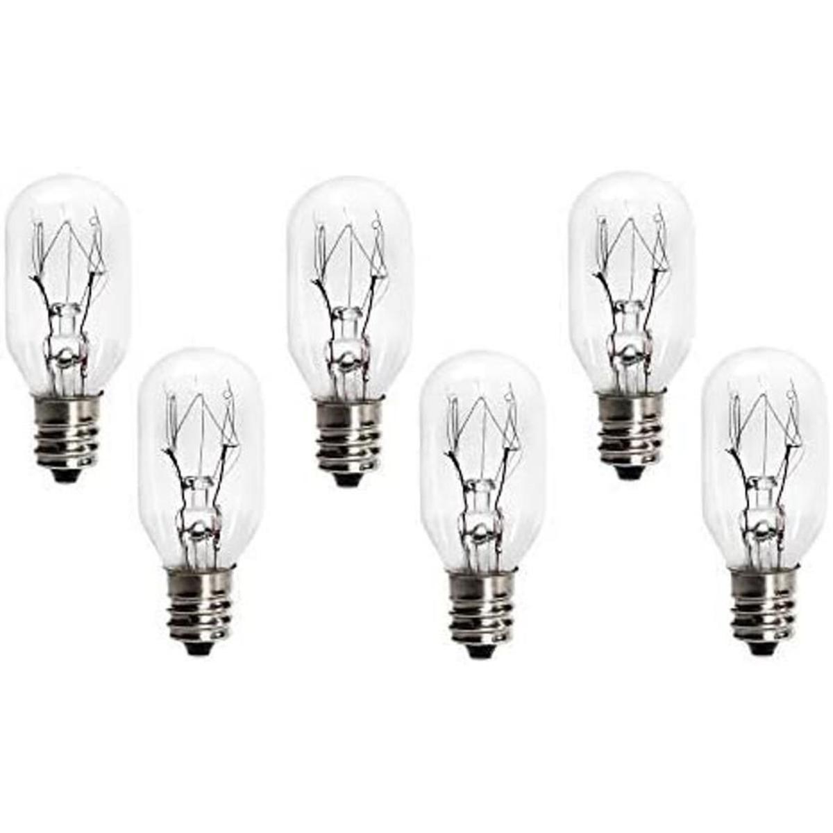 Paquete de 6 bombillas incandescentes de repuesto para