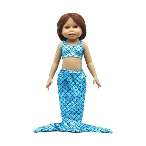 Popuid Traje de traje de sirena de 18.0 in para muñeca_2