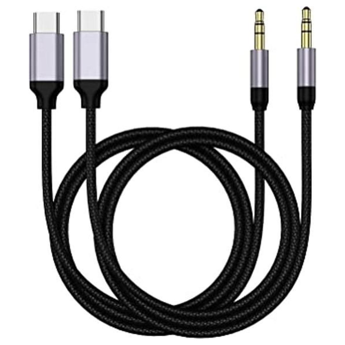 Cable auxiliar USB C a 0.138 in 2 unidades Eanetf tipo