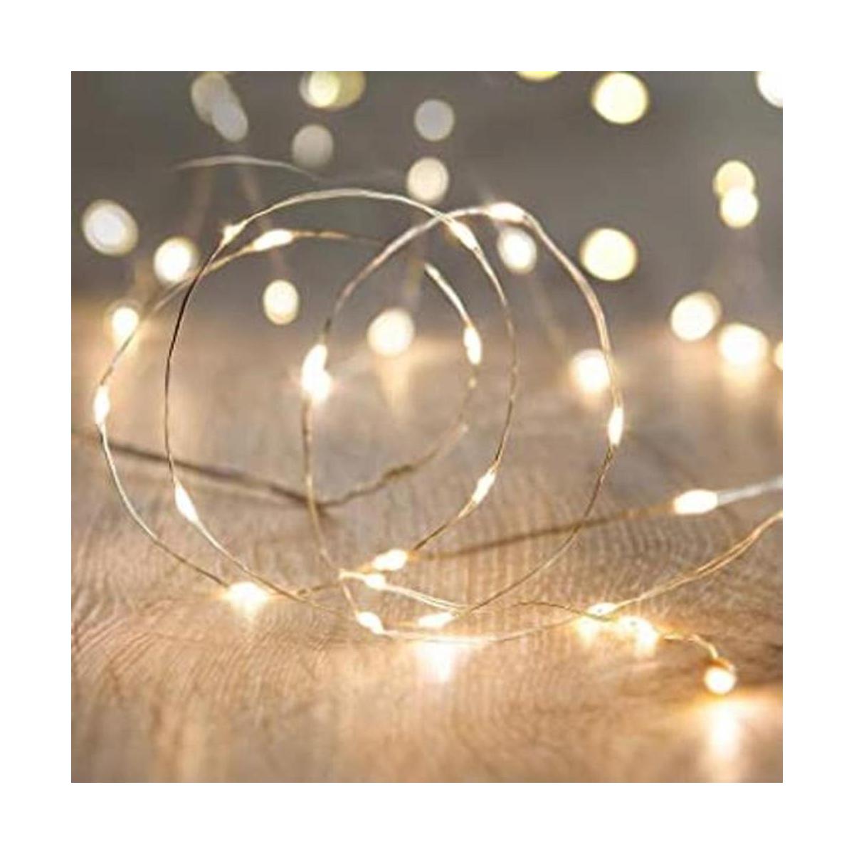 Anjaylia Guirnalda de luces LED funciona con pilas