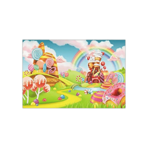 Qian Lollipop Backdrops Cartoon Candy Photo Rainbow Studio_1
