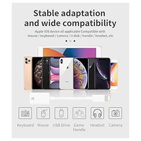 Adaptador Lightning macho a USB hembra OTG cable de_2