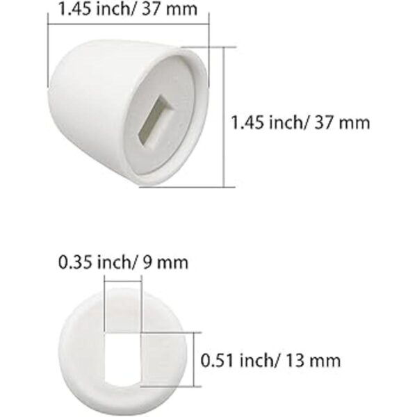 Ruiwaer 4pcs Universal Inodoro Pernos Tapas Inodoro Tapa_2