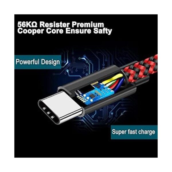VOTY Cable de carga USBC tipo C para Samsung Galaxy Note_4