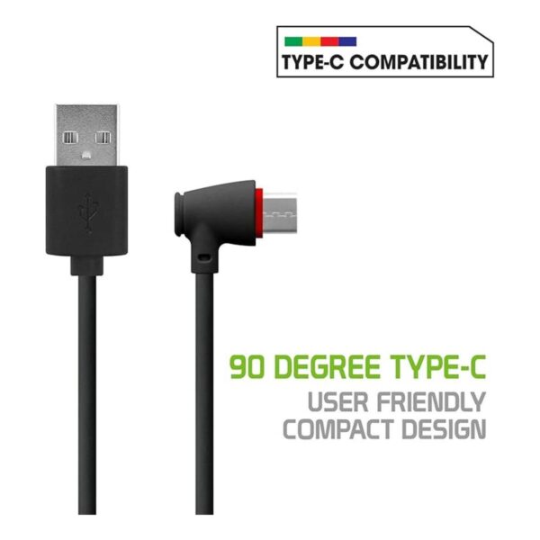 Cellet Cable USB tipo C de 90 grados para Samsung Galaxy_3