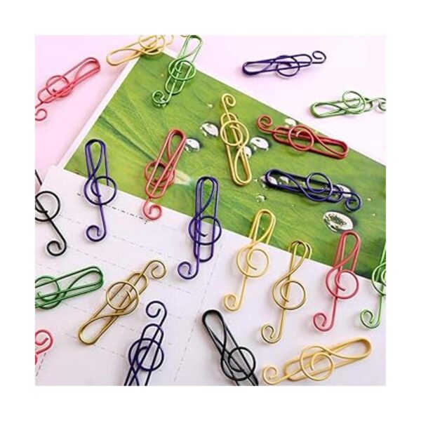 50 piezas Clips de papel Notas musicales Tipo de estilo_4