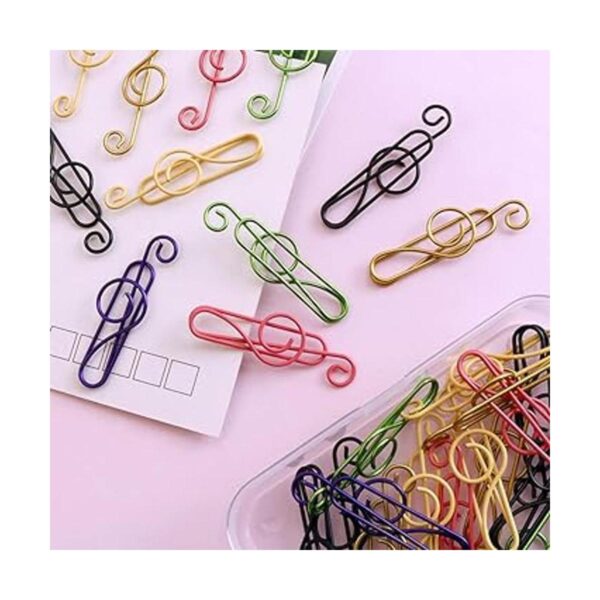 50 piezas Clips de papel Notas musicales Tipo de estilo_3