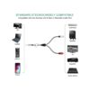 Morelecs Cable adaptador de audio estéreo de 0.138 in_6