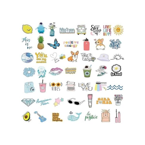 Bekayshad Stickers for Water Bottles 100 PackPCS Cute_2