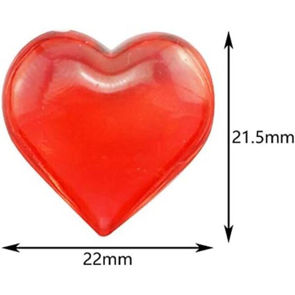 Tegg Corazón de cristal de cristal acrílico con forma de_3