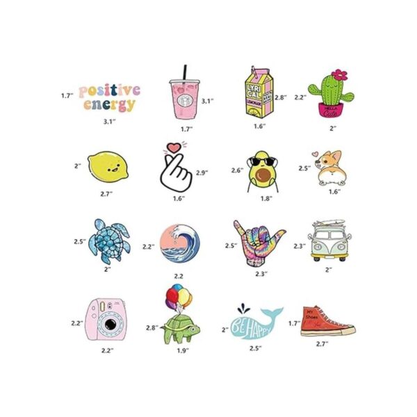 Bekayshad Stickers for Water Bottles 100 PackPCS Cute_4