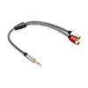 Morelecs Cable adaptador de audio estéreo de 0.138 in_3