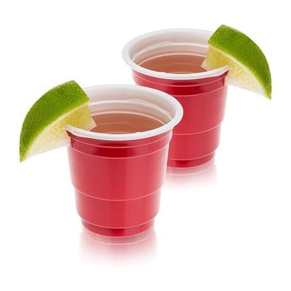 True Vaso rojo para fiesta vaso de 1.5 onzas vasos_3