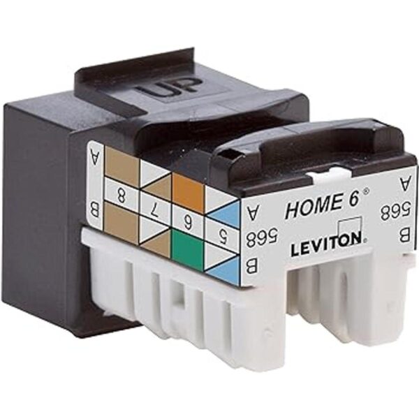 Leviton Home 6 SnapIn Conector T568 A Cableado 61HOMRB6_2