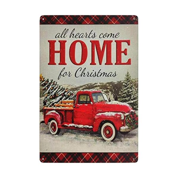 TISOSO All Health Come for Christmas Vintage Metal Tin