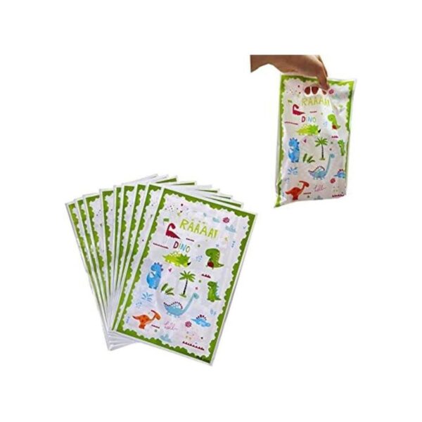 30 bolsas de regalo de dinosaurio para fiestas temáticas_1