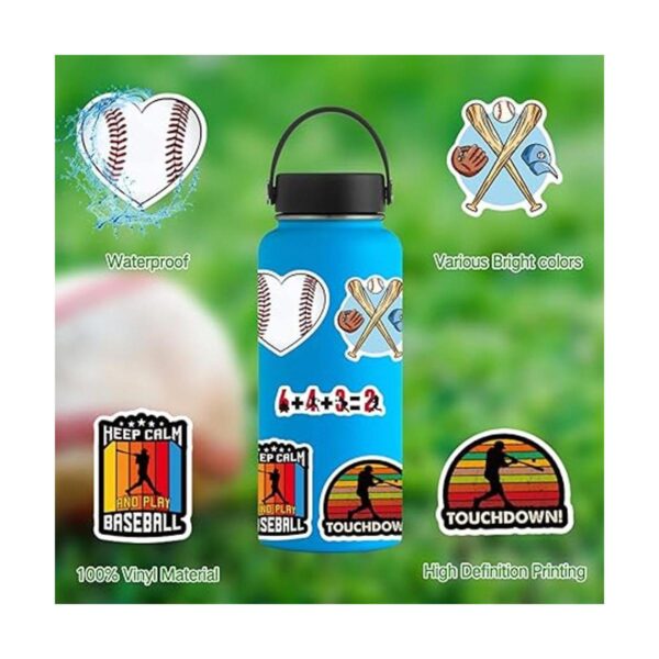 Calcomanías de béisbol 100 calcomanías deportivas de_3