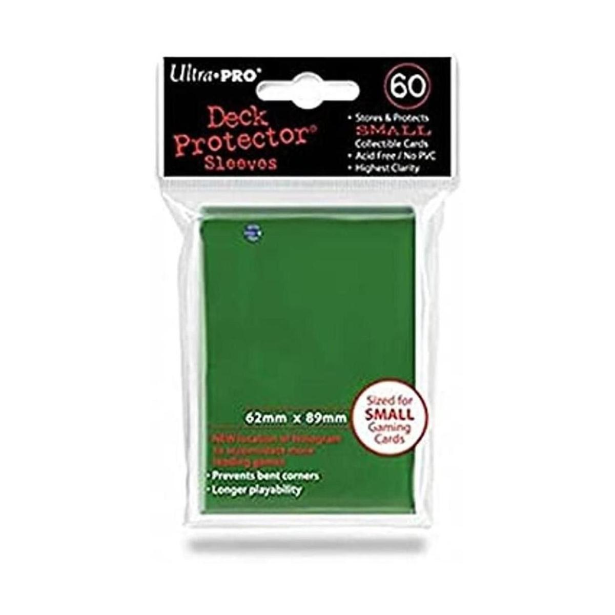 Ultra Pro Sleeves 60 d10 Juego de cartas pequeño verde