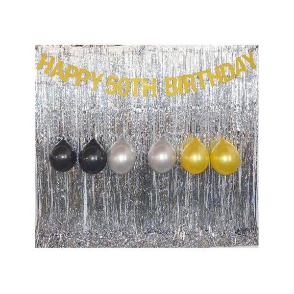 GOER Pancarta de cumpleaños con purpurina dorada para_2