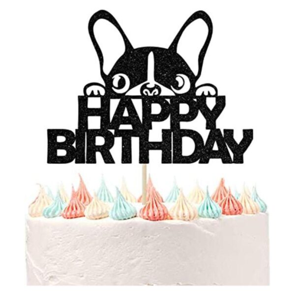 Ferastar Decoración para tarta de perro con texto en_1