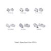 PH PandaHall 36 pulseras de cinta de acero inoxidable 304
