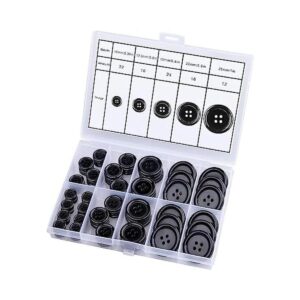 100 botones de costura de resina mixta de alta calidad de