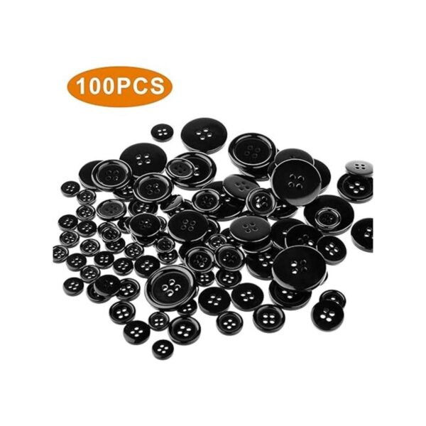 100 botones de costura de resina mixta de alta calidad de