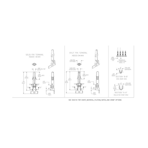 Molex 1 Juego completo 6 circuitos con 1420 AWG_3