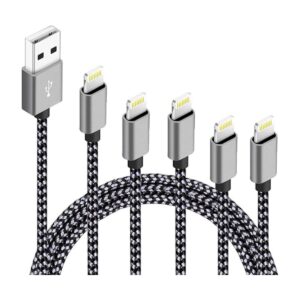 Paquete de 5 cables Lightning para iPhone de 3 pies 3 pies_1