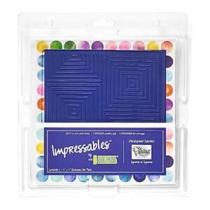 Gel Press Impressables 10815SLM02 Cuadrados en relieve de