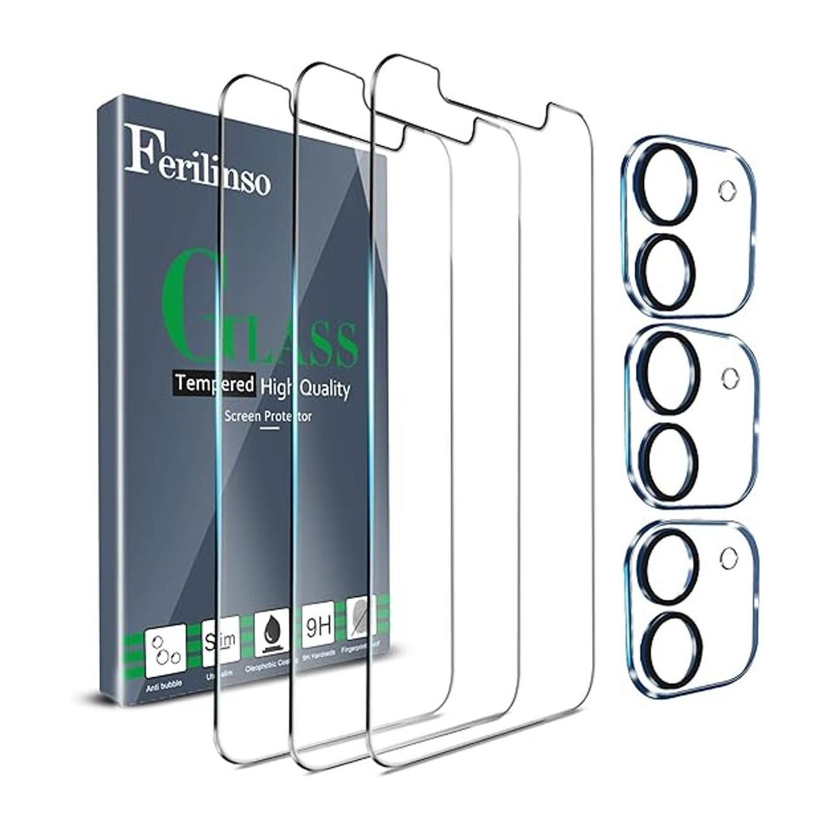 Ferilinso Paquete de 3 protectores de pantalla para