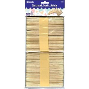 BAZIC Palitos de manualidades de madera natural palito