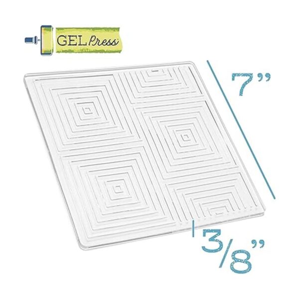 Gel Press Impressables 10815SLM02 Cuadrados en relieve de
